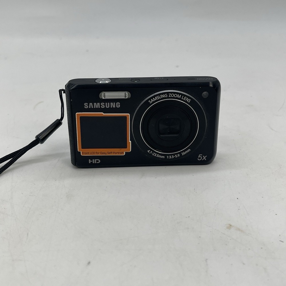 Samsung DualView DV100 16.1MP 5x Zoom Digital Camera Untested No Battery